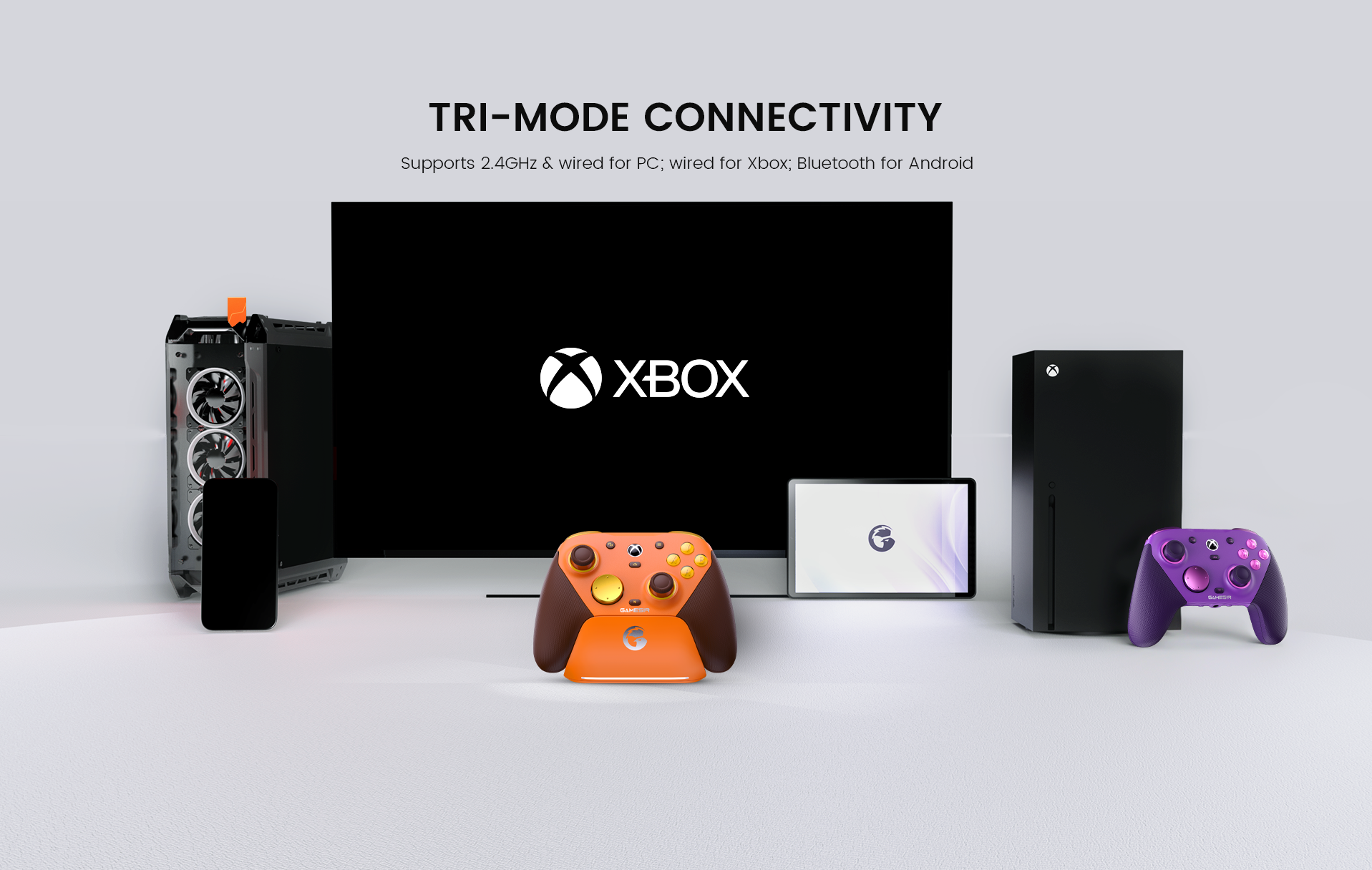 GameSir G7 Pro Tri-Mode Xbox Wired, PC & Mobile Wireless Controller -