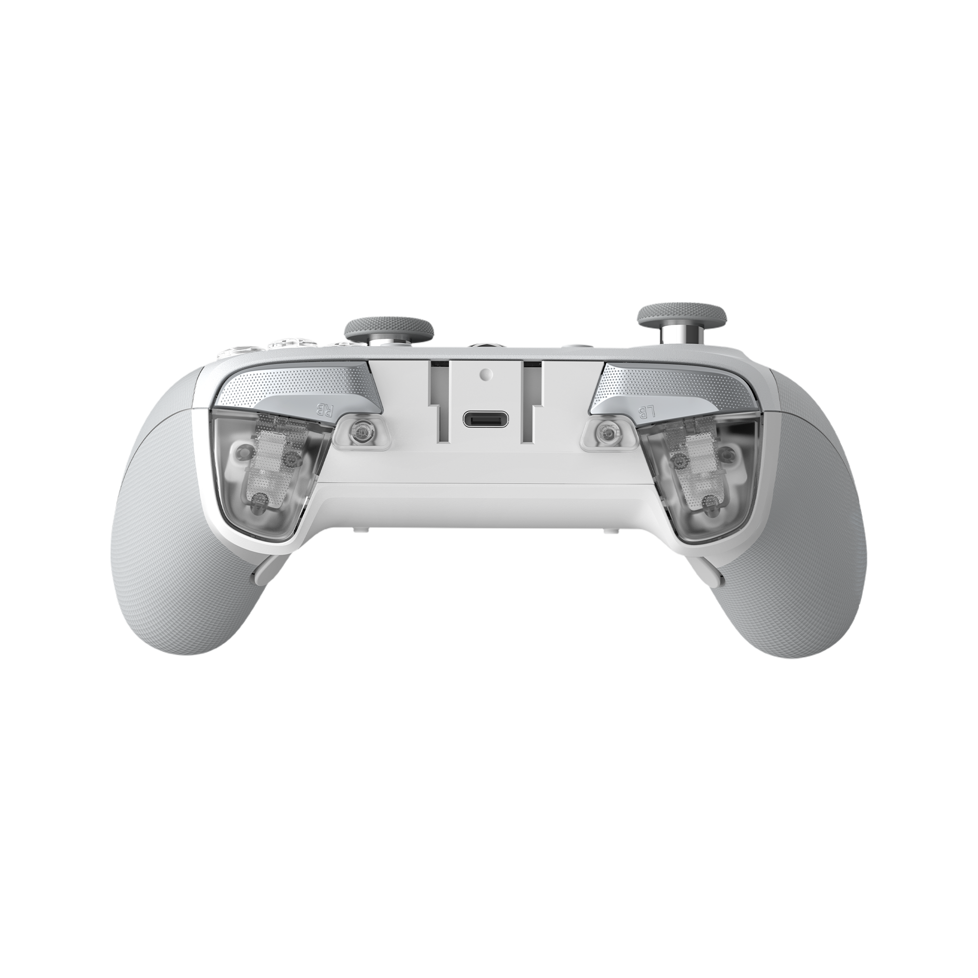 GameSir G7 Pro Controller with tri-mode connectivity, rear view showing trigger stops and bumpers.