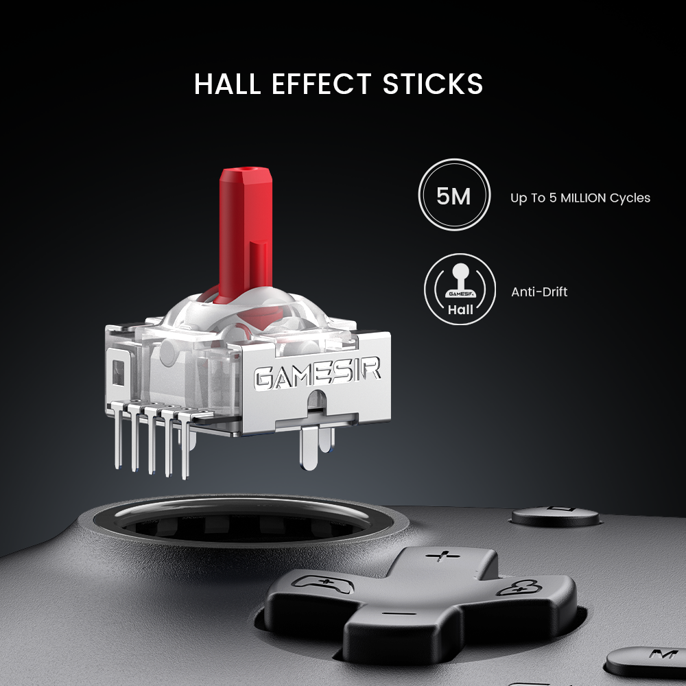 Xbox-licensed controller with Hall Effect sticks and triggers for anti-drift precision and durability