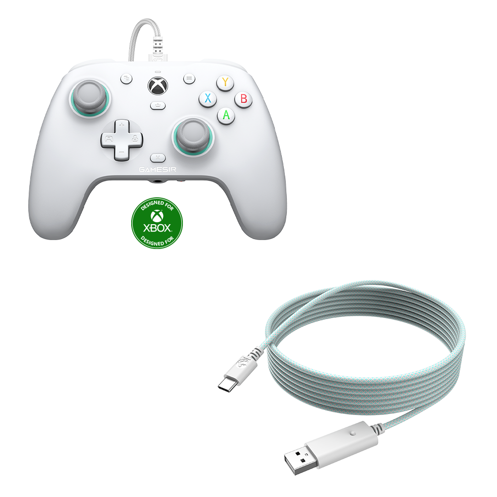 GameSir G7 SE Xbox wired controller with detachable USB cable.