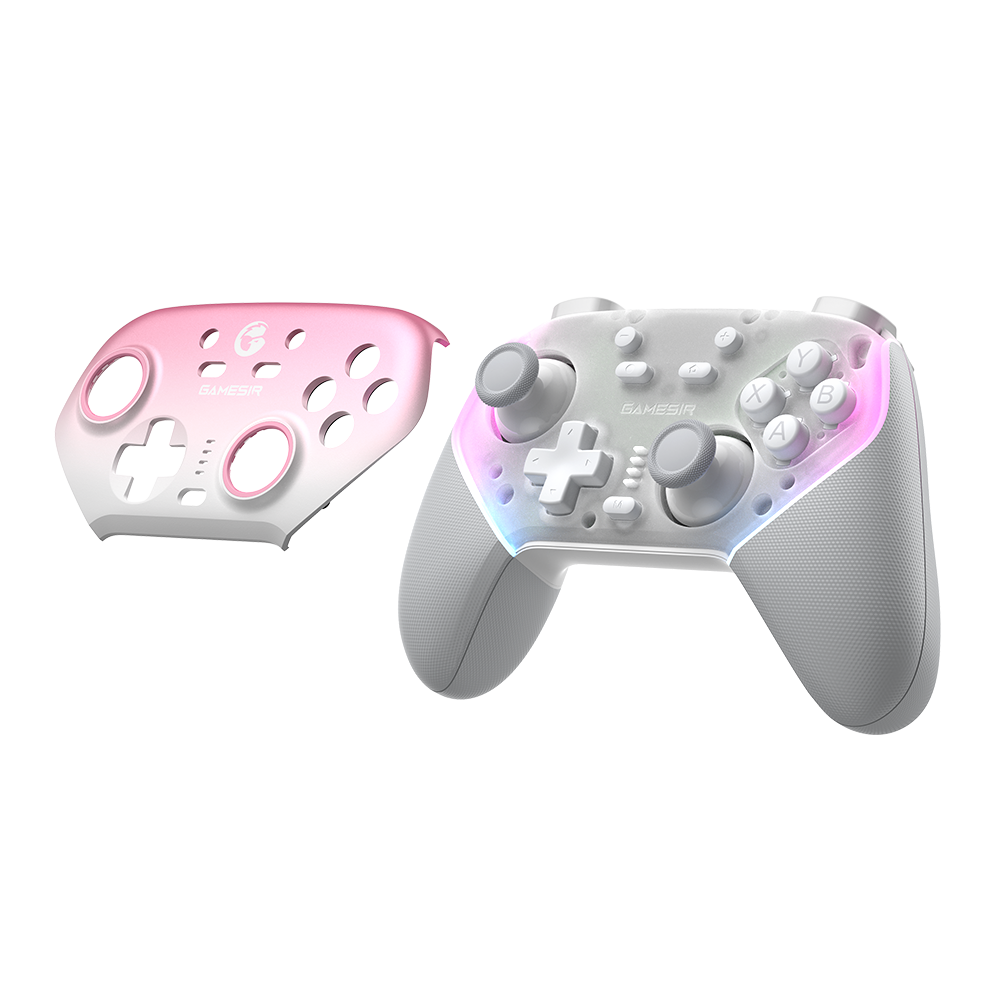 Gamesir Super Nova multiplatform game controller with interchangeable faceplates.