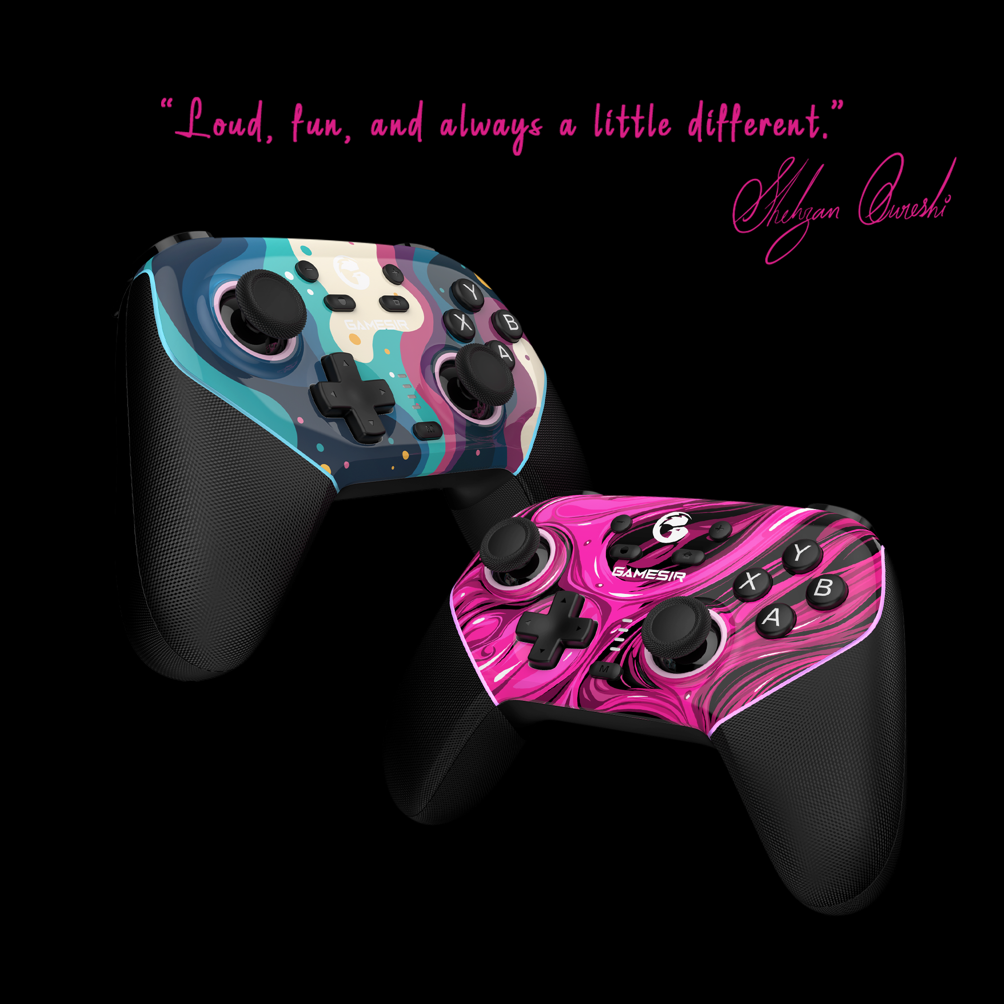 GameSir Super Nova multicolor faceplates