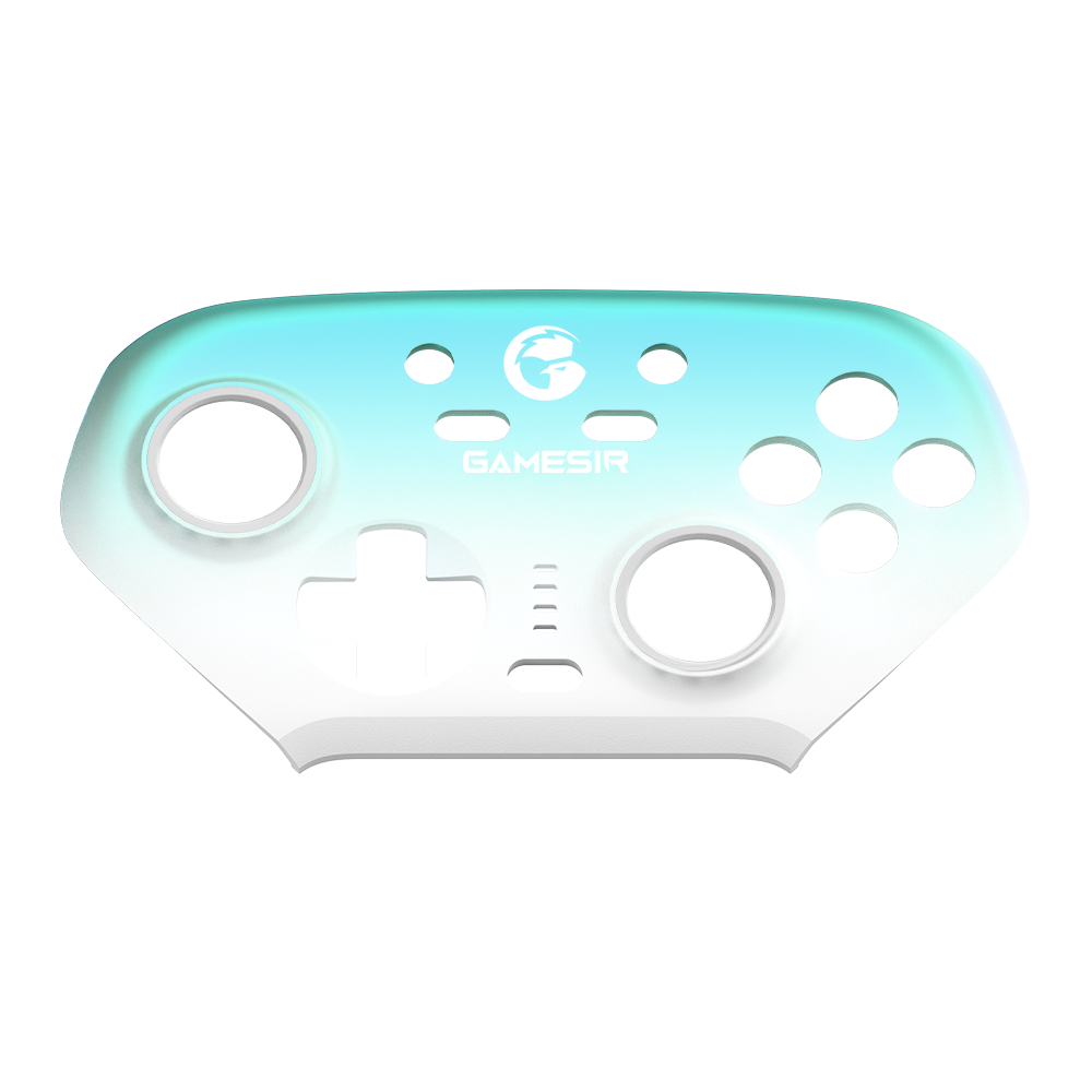 GameSir Magnetic Faceplate for Super Nova with gradient blue and white design, customizable and easy to install.