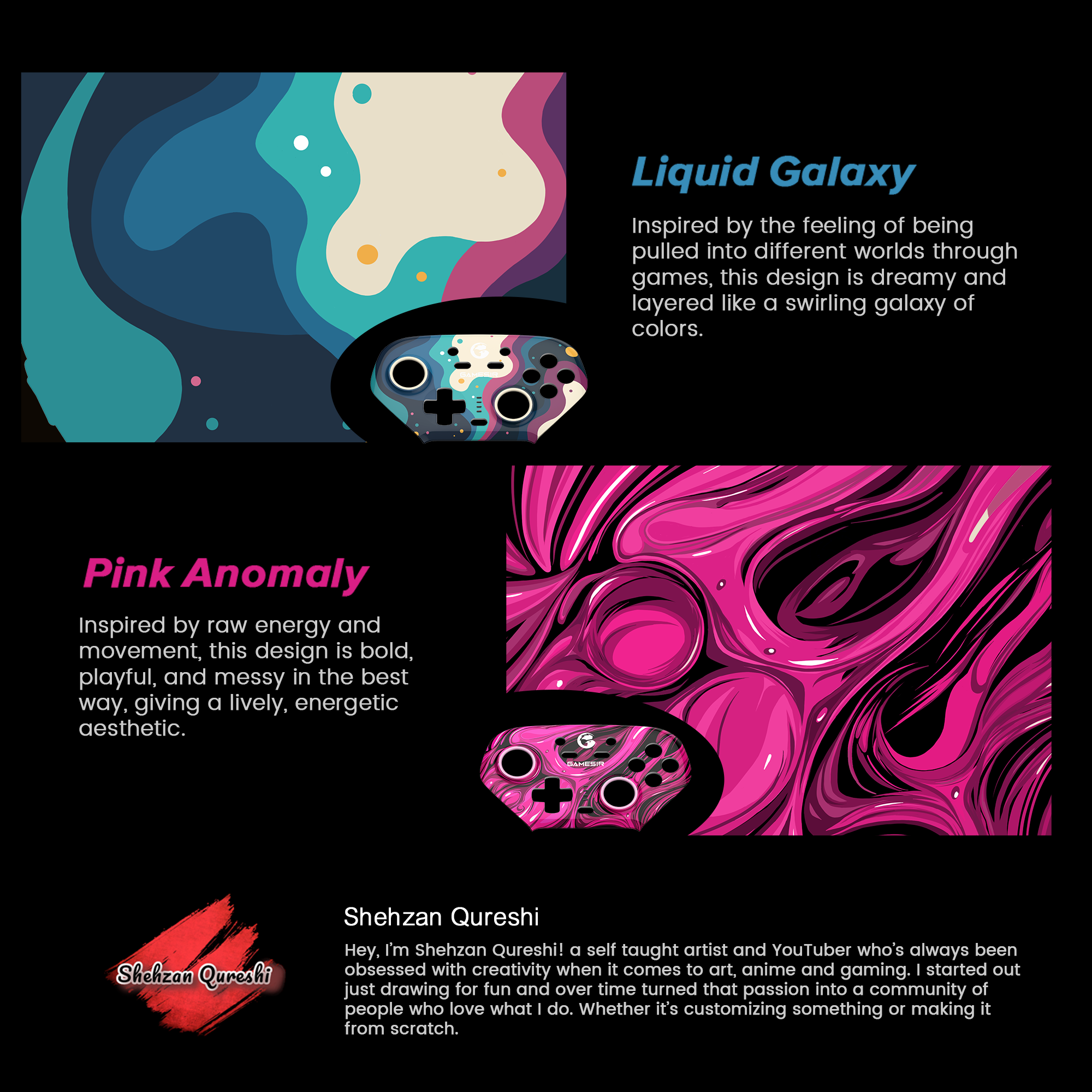 GameSir Super Nova multicolor faceplates