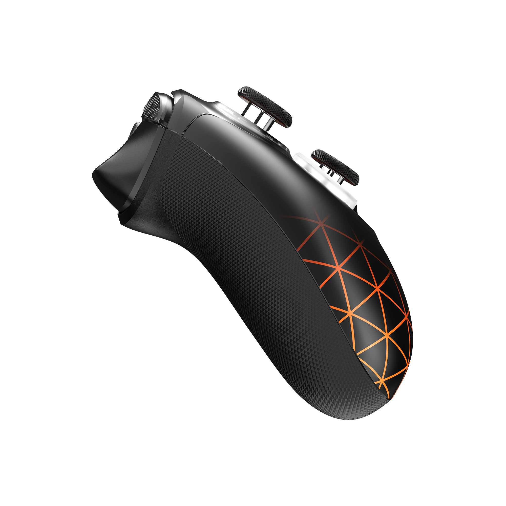 GameSir G7 Pro wireless gaming controller with textured grip and orange geometric design for Xbox, PC, and Android