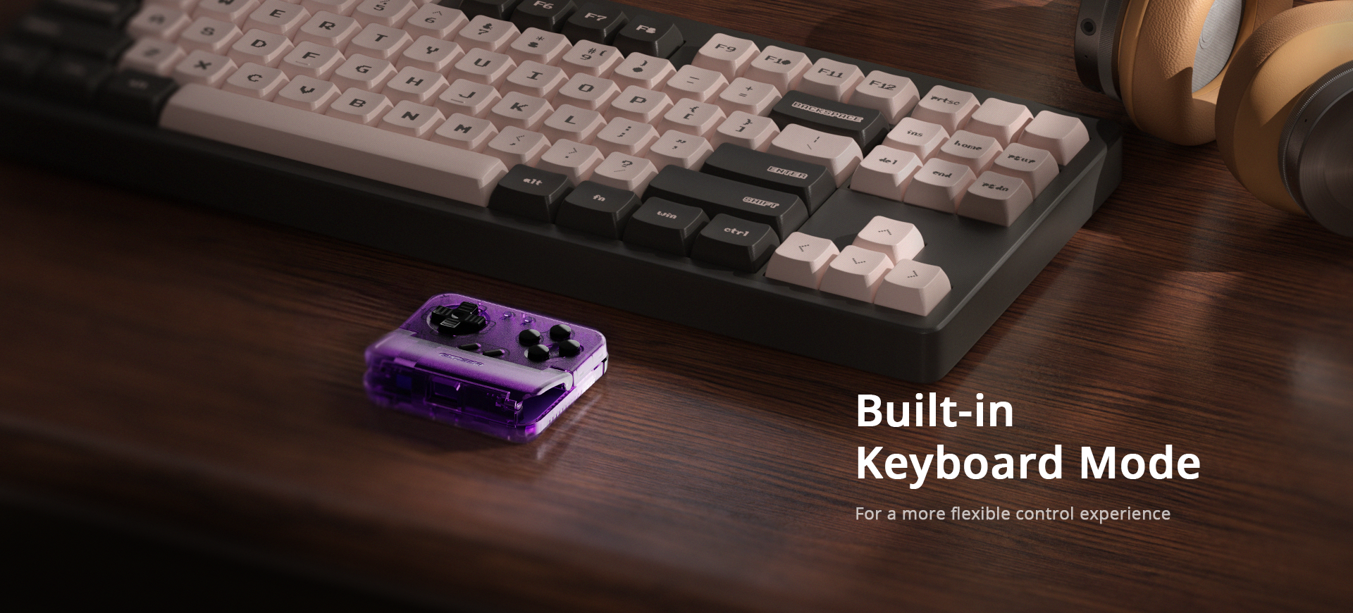 What is Keyboard Mode?In this mode, the Pocket Taco stops acting like a standard gamepad (HID controller) and begins emulating a computer keyboard. This means that pressing the D-pad or face buttons will send specific keyboard key signals (like Arrow Keys, Spacebar, or Enter) to your connected device.Why is this useful?Unsupported Games: It allows you to play mobile games or use apps that do not have native controller support but do support keyboard inputs.App Navigation: You can use the controller to scroll through menus, flip pages in an e-reader app, or control media playback (play/pause) without touching the screen.Accessibility: It offers a 
