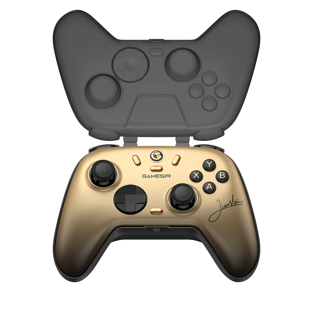 GameSir Nova 2 Lite wireless multiplatform game controller with mechanical circular D-pad and ultra-low latency.