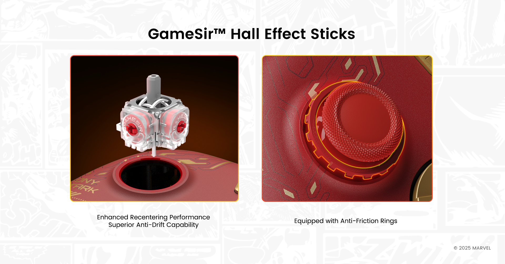 GameSir™ Hall Effect Sticks & Membrane Hair Triggers of X5 Lite