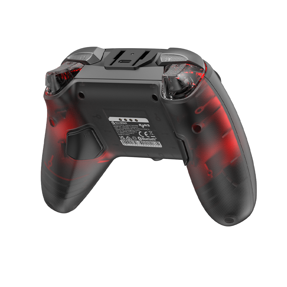 GameSir Cyclone 2 Multiplatform Controller in Shadow Black with RGB lighting and ergonomic design.