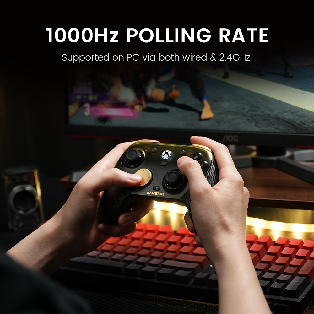Customize settings via GameSir App on X5 Lite (*only available on Android devices)