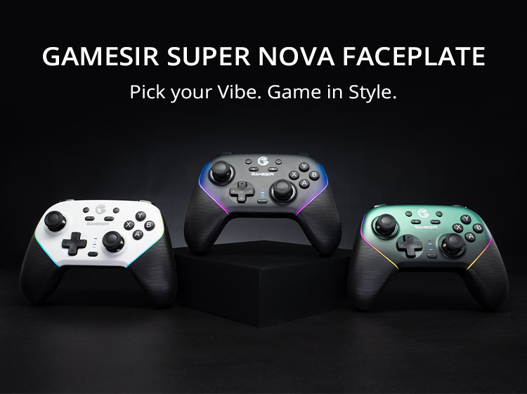 GameSir Super Nova multicolor faceplates