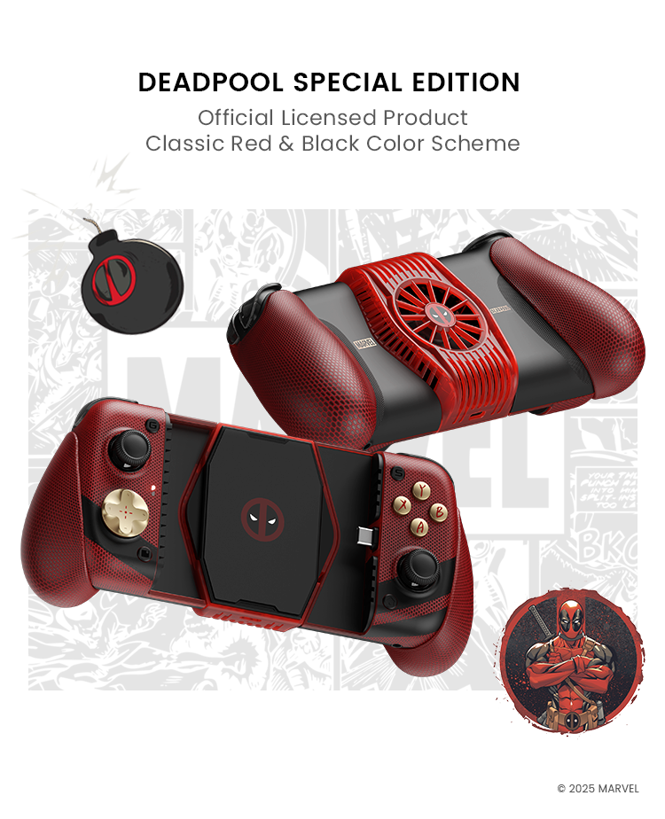m*a様 gamesir x3 pro デッドプール GameSir X3 Pro DeadPool Edition Mobile Game Controller