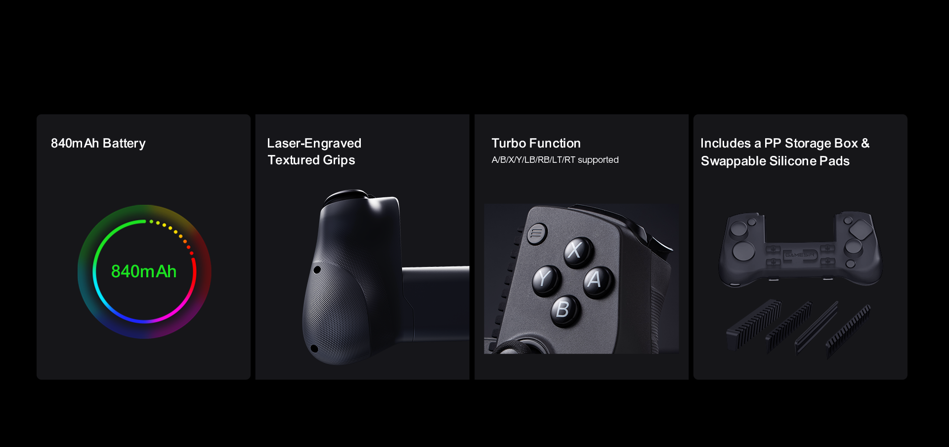 Customize settings via GameSir App on X5 Lite (*only available on Android devices)