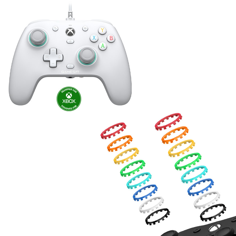 GameSir G7 SE Xbox Wired Controller with magnetic paint-friendly faceplate and Hall Effect sticks.