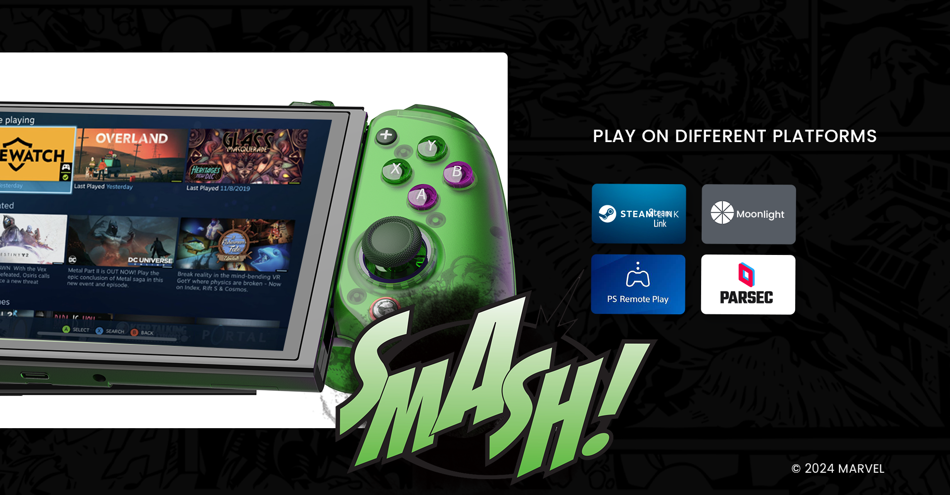 GameSir G8 Plus Hulk Edition Bluetooth Mobile Controller (Limited Edition) 30 Supports playing on different platforms