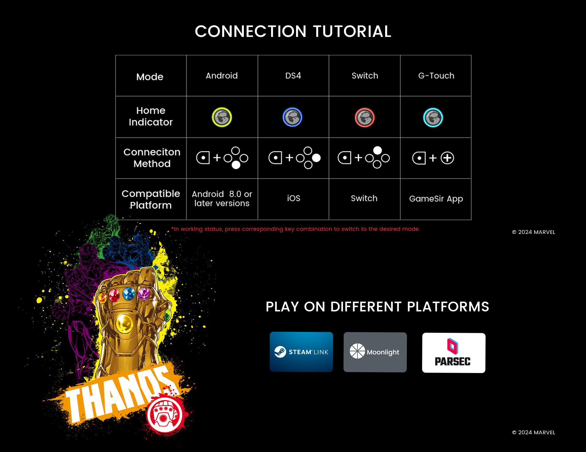 Gamesir product detailed picture list