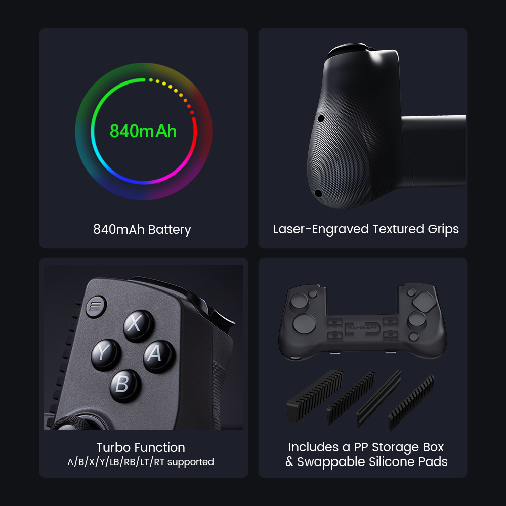 Customize settings via GameSir App on X5 Lite (*only available on Android devices)