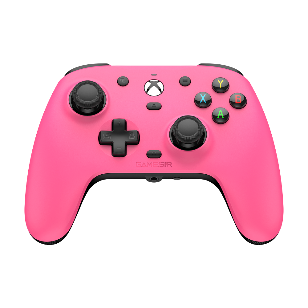 GameSir Magnetic Faceplate pink customized Xbox controller cover for G7 Pro series with magnetic tool-free installation and anti-friction thumbstick rings