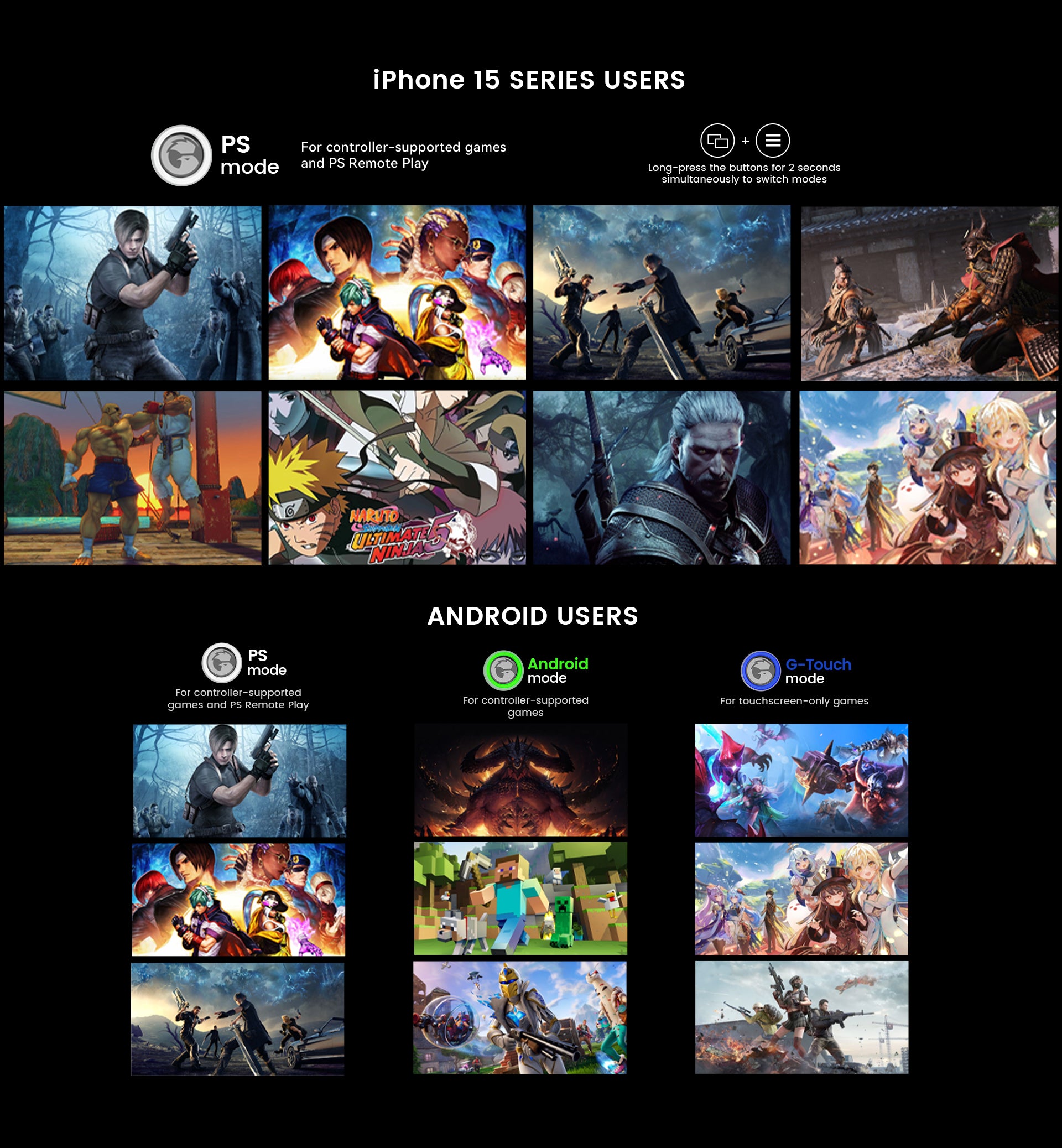 Gamesir product detailed picture list