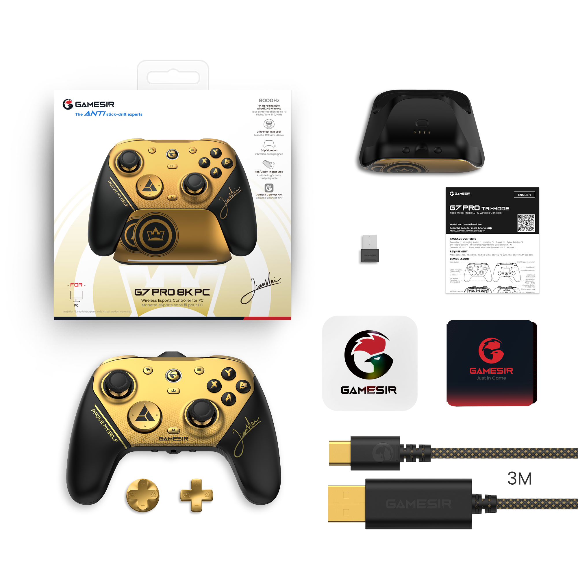 GameSir G7 Pro 8K PC Champion Edition esports wireless controller for competitive gaming