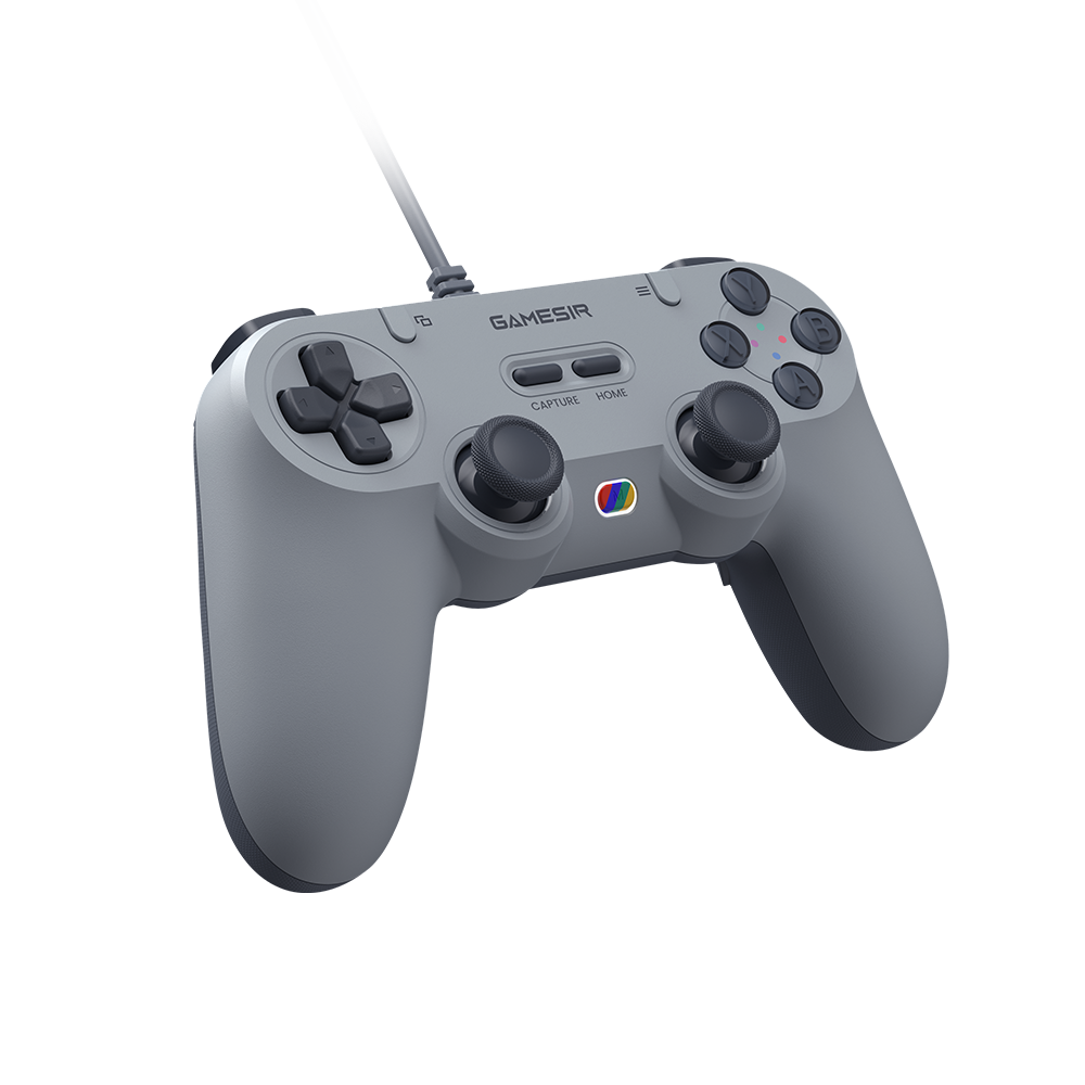 GameSir Tegenaria Lite Wired Symmetric Game Controller with retro design, Hall Effect sticks, and dual rumble motors.