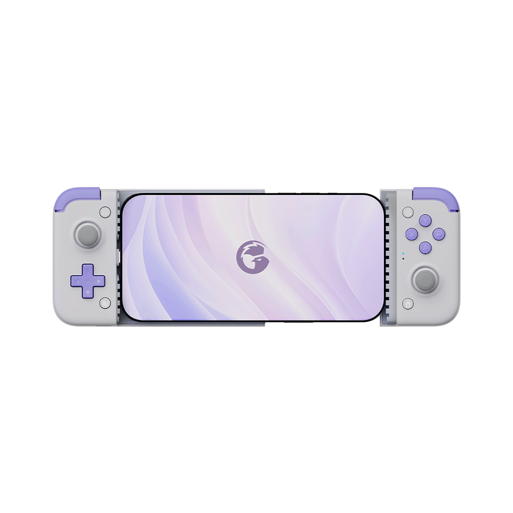 GameSir X2s Type-C Mobile Controller with smartphone.