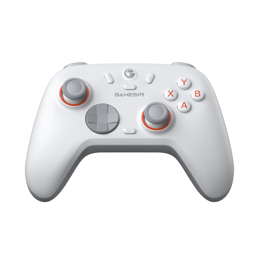 GameSir Nova 2 Lite wireless game controller with white design and orange accents.