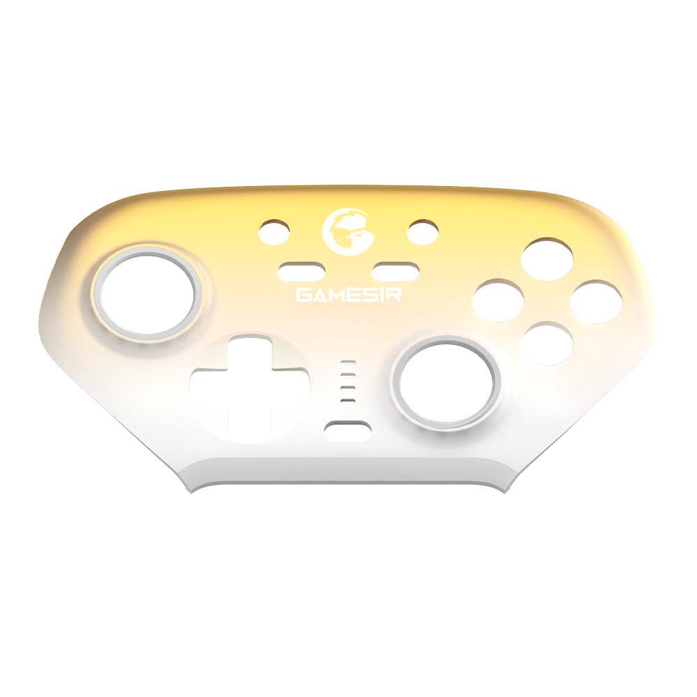Gamesir Magnetic Faceplate for Super Nova in gradient yellow and white design.