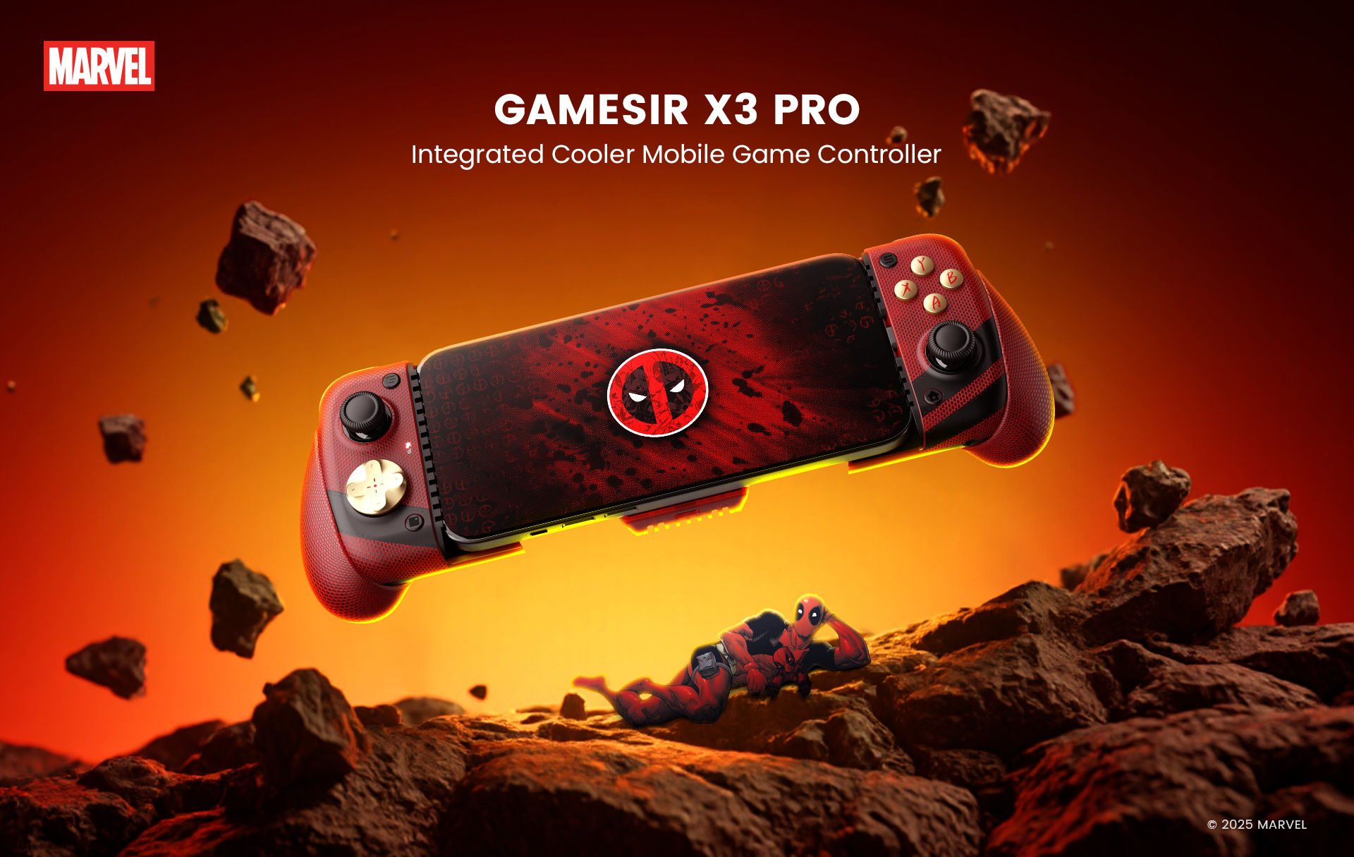 GameSir X3 Pro integrated cooler mobile game controller for Android and iOS