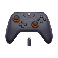 GameSir Nova Lite multiplatform wireless controller with Hall Effect sticks and analog triggers, black with orange accents